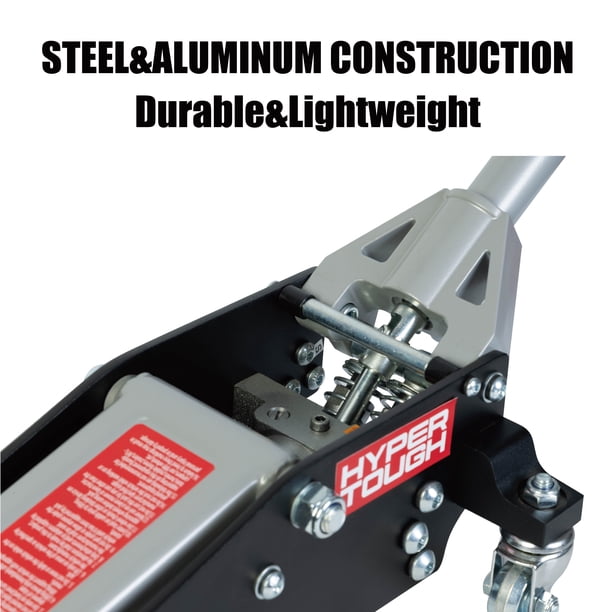 Hyper Tough T815016LW 1.5 Ton Aluminum Steel Race Jack for Cars