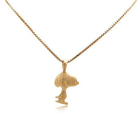 - 14K Yellow Gold Snoopy Charm