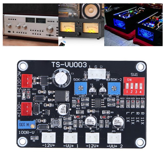 Driver Board, Rétro-Éclairage en Fibre de Verre ABS VU Meter Performance Stable pour le Remplacement