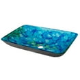 thumbnail image 1 of Eden Bath EB-GS62 Blue & Green Water Lilies Rectangular Glass Vessel Sink, 1 of 1