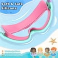 thumbnail image 3 of HUJIANN Lot de 2 Lunettes de Natation pour Enfants de 4 à 14 Ans / Anti-Buée, Protection UV, Lunettes de Natation Étanches pour Garçons et Filles avec Sangles en Silicone Réglables et Clips Nasaux/oreillettes Bonus KY618-1270, 3 of 5