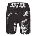 thumbnail image 4 of Kll The Race To Space Men'S Casual Summer Beach Shorts Hawaiian Shorts With Pockets-3x-Large, 4 of 9