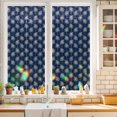 Beach Navy Blue Palm Trees Window Privacy Film, Rainbow Film Decorative ...