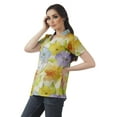 thumbnail image 3 of Moomaya Womens Wrap Style Shirt Tunic Cotton Casual Button Down Classic Collar Top, 3 of 6
