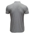 thumbnail image 2 of SWSMCLT Men's Polo Shirts Short Sleeve Golf Regular Fit Lightweight Sports Tops with Collar Casual Workout Tactical Shirt Athletic Tennis Fishing V Neck Stretch Grey Small, 2 of 4