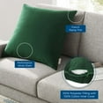 thumbnail image 5 of Modway Enhance 24" Square Performance Velvet Throw Pillow in Green, 5 of 5