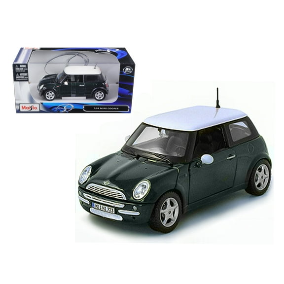 Maisto 1:24 Scale Mini Cooper Green Diecast Model Car