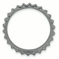 thumbnail image 2 of Bague Empilable en Argent Sterling 925 Plaqué Noir Texturé, 2 of 8