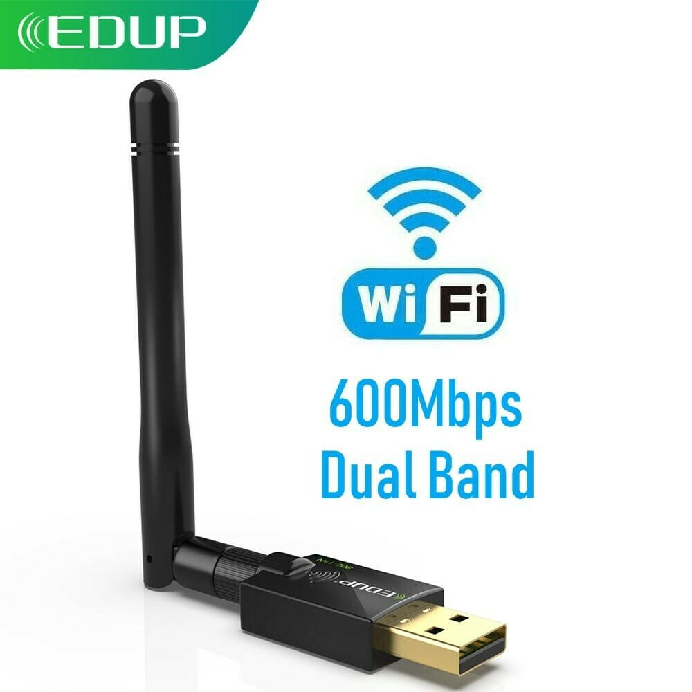 EDUP AC1635 600Mbps USB WIFI Network adapter Ethernet Wireless Receiver Antenna 