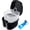 Black, variant on KALAKALA Black Denture Soaking Container Partial Denture Case, Orthodontic Retainer Cleaning Case Denture Cleaner Container Dentures Teeth Cup with Strainer and Lid Waterproof