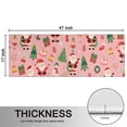thumbnail image 5 of Kitchen Rugs Sets Of 2,Pink Christmas Santa Pattern Anti Fatigue Kitchen Mat Rugs Non Slip Washable,Decorative Kitchen Floor Mats for Kitchen,Sink,Laundry,17"X47", 5 of 5