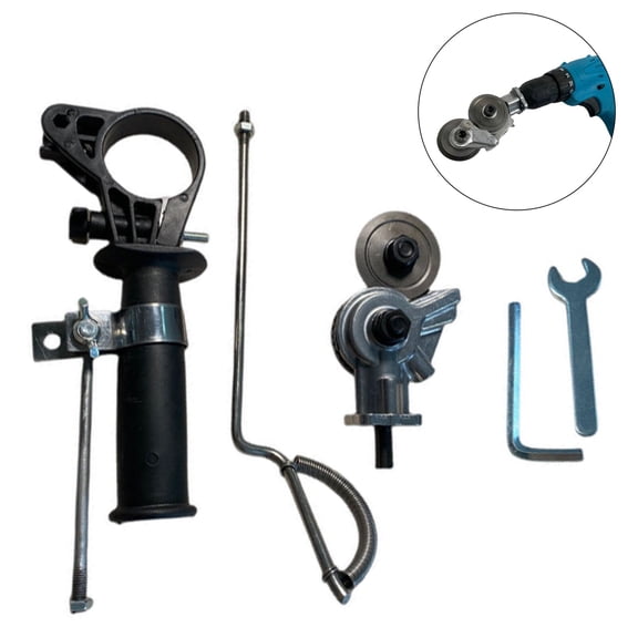 1 Set Electrical Drill Handle Drill Cutting Plate Wrench Set Drill Bit Attachment For Metal Plate Cutting Tools Accessories