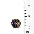 thumbnail image 2 of 5mm Round Mystic Topaz Stud Earrings Set in 14k Yellow Gold, 2 of 3