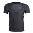 thumbnail image 3 of 1Storm Men Lycra+EVA Anti-Collision Chest Protective Black Short Shirt for Football Baseball Basketball Bike Rugby Snowboard Ski Volleyball, 3 of 5