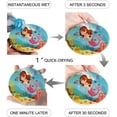 thumbnail image 2 of FMSHPON Mermaid Fairy Tale Girls and Fish in Ocean Set of 8 Round Coaster for Drinks, Absorbent Ceramic Stone Coasters Cup Mat with Cork Base for Home Kitchen Room Coffee Table Bar Decor, 2 of 6