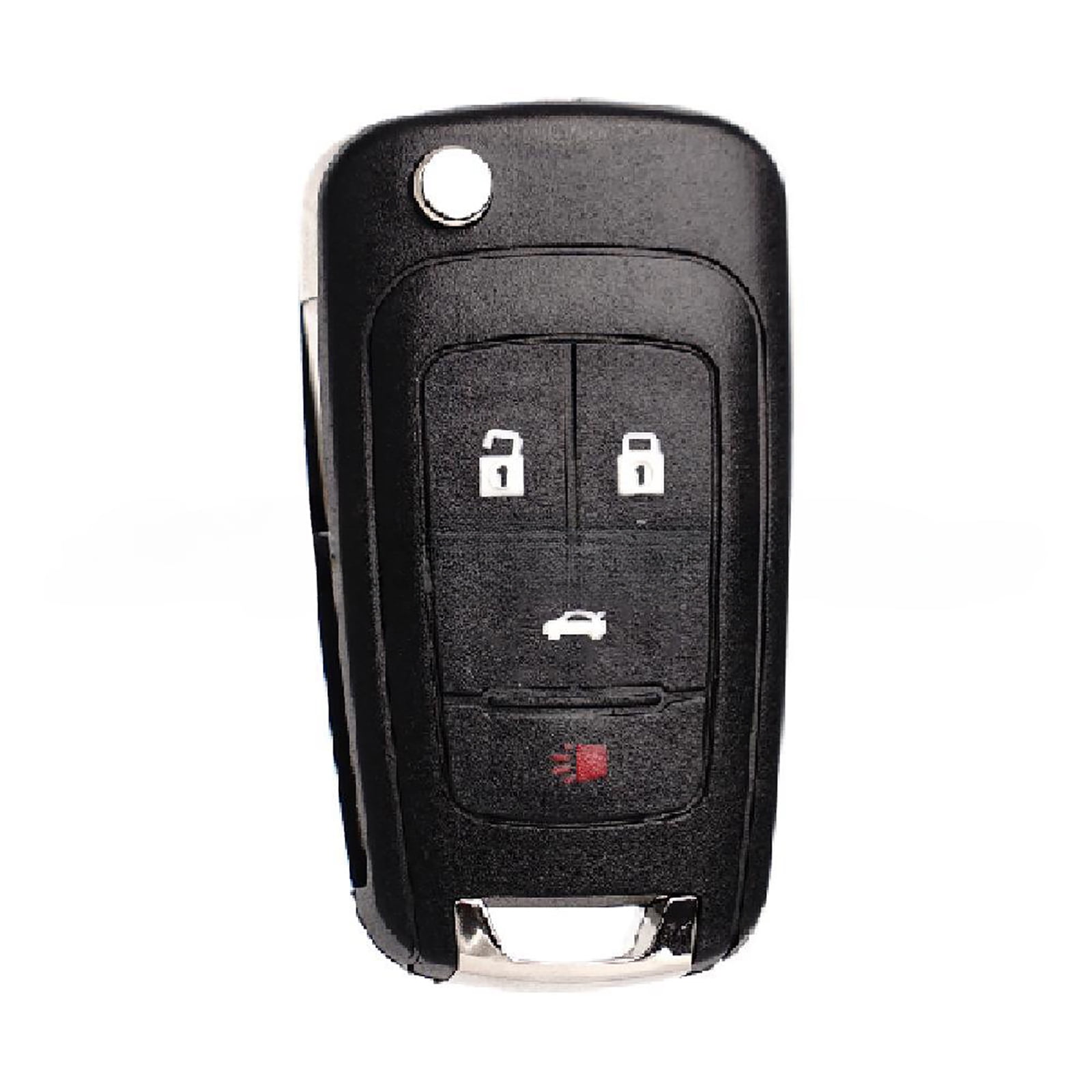 2Pcs Black Remote Key Fob with Built-in Chip Easy-to-Use Remote Control for Car Locking and Unlocking