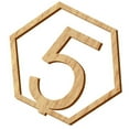 thumbnail image 2 of 2X 1-20 Chiffres Bois Signes Numéro de Table de Mariage Hexagonal Numéros de Table en Bois Rustique Numéros de Fiançailles de Mariage Signe, 2 of 6