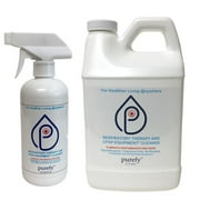 PUREFY CPAP Equipment Cleaner and Pre-wash (16oz and 68oz Refill). Hypochlorous Technology. No Rinse. No Residue. Unscented. Eliminate Contaminants and Odor