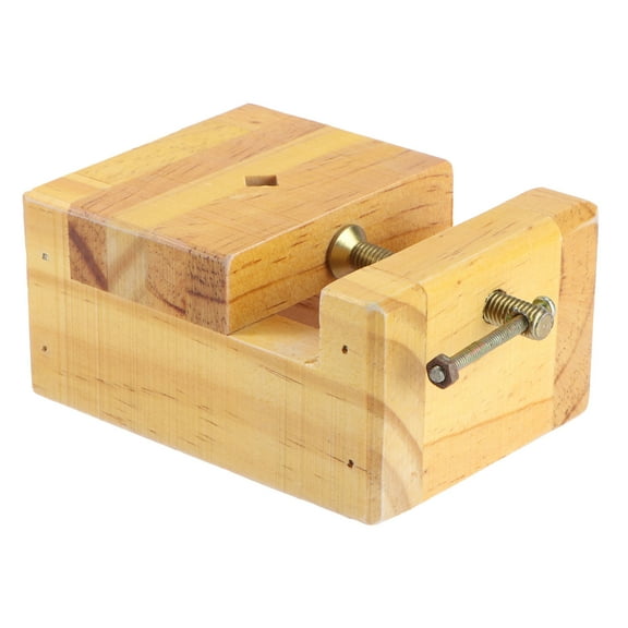 ROMANSENTIAL Engraved Tool Kit Beige Wood for Carving Stone Stamps and Crafts 2Pcs