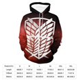 thumbnail image 2 of Attack On Titan Casual Pullover Hoodie Unisex Hooded Sweatshirt Novelty 3D Graphic Long Sleeve Sweater with Pocket S, 2 of 8