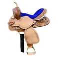 thumbnail image 3 of Resistance Kid Leather Horse Saddle for Barrel and Trail Riding with Free Tack Set, 3 of 8