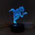 thumbnail image 4 of jurásico T-Rex Lámparas LED Bebé Guardería Luz nocturna Habitación de los niños Decoración del hogar Navidad Cumpleaños Juguetes Regalos 7 Cambio de color XianweiShao 8390611989439, 4 of 5