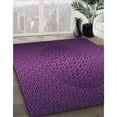 thumbnail image 3 of Ahgly Company Machine Washable Indoor Round Transitional Dark Orchid Purple Area Rugs, 5' Round, 3 of 7