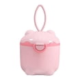 thumbnail image 1 of Dispensador de fórmula para bebés, caja de leche en polvo para bebés, lindo cerdito para viajes rosa L, 1 of 9