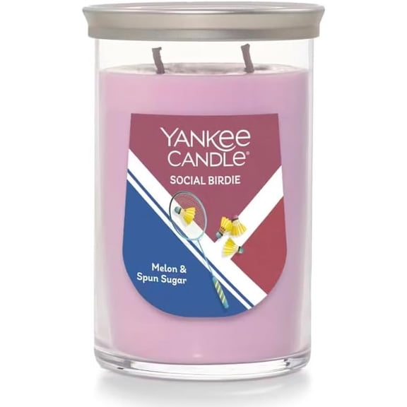 Yankee Candle Social Birdie - Sun & Games Collection Large 2-Wick Signature Tumbler Candle - Melon & Spun Sugar