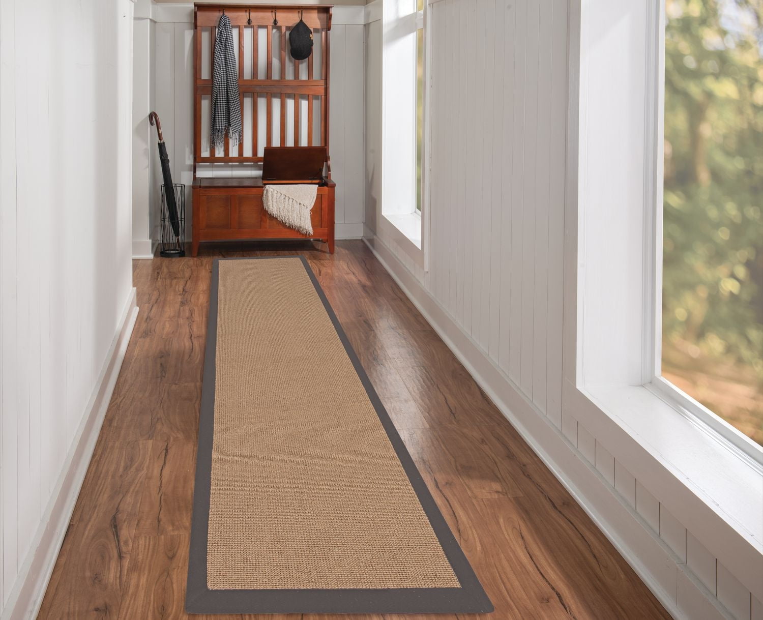 Tapis de couloir Athena liège et ardoise 2  pi 6 po x 12 pi