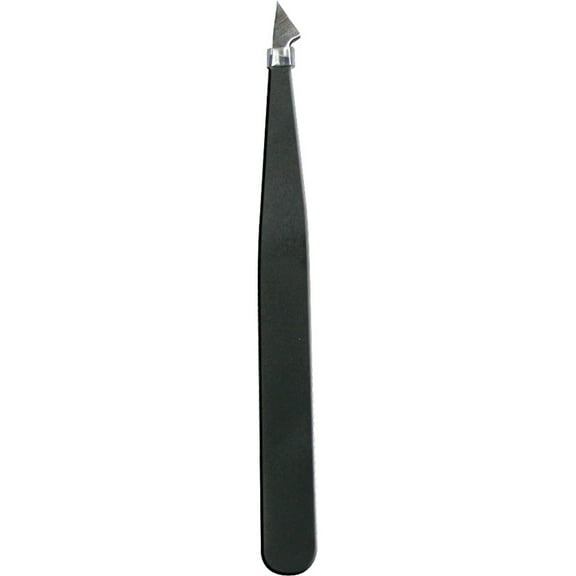 TRIM Beauty Care Stainless Steel Slanted/Pointed Tip Tweezers