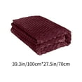 thumbnail image 3 of Bfogop Solid Color Throw Blanket 3D Wave Pattern Flannel Velvet Plush Decorative Bed Blanket- Super Soft, Lightweight, Warm and Cozy for Couch Sofa 28*40in, 3 of 6