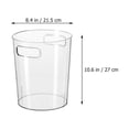 thumbnail image 3 of MasteelfCA Home Trash Bin Household Large Storage Bin Kitchen Container Waste Bucket with Handle, 3 of 8