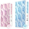 Easy@Home 80 Ovulation (LH) and 20 Pregnancy (HCG) Combo Urine Test Strips Kit, Powered by Premom Ovulation Predictor iOS and Android APP, 80 LH + 20 HCG
