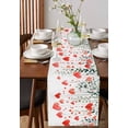 thumbnail image 4 of Ldtrchee Valentines Table Runner 70 Inches, Watercolor Love Heart Botanical Bed Runner Dresser Scarves Tabletop for Indoor Outdoor Parties/Ceremony/Banquet, 13" x 70", 4 of 8