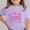 Purple, variant on ITSAME Girls T-Shirt, Round Neck Mother's Day Print Short Sleeve Festival Casual Comfortable Tops for Kids Yellow Size 12-13T