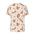 thumbnail image 3 of Rocae Cute Squirrel Fall for Breathable Men's Baseball T-Shirt Fashionable Casual Baseball Jersey, Moisture-wicking Sportswear Medium, 3 of 9