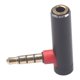thumbnail image 4 of Adaptador , adaptadores de auriculares estéreo de ángulo de 90 degree de 3,5 mm  Negro shamjiam Adaptador de auriculares, 4 of 9