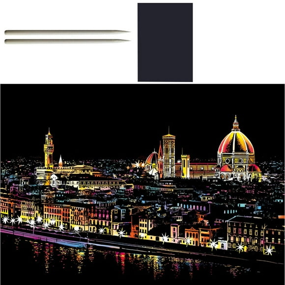 Gold Color Scratch It Scratch Art Teen Adult Scratch Card Magic Pictures