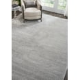 thumbnail image 6 of Nourison Malibu Shag Solid Shag Silver Grey 9' x 12' Area Rug, (9' x 12'), 6 of 8