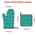 thumbnail image 2 of Daiia Ducks A Pattern Oven Mitts and Pot Holders 4 pcs Set,High Heat Resistant 500 Degree Extra Thicken Long Kitchen Cotton Oven Glove, 2 of 6