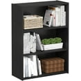 thumbnail image 4 of 3-Tier Open Shelf Bookcase, Wood Design, Simple  Storage, 4 of 5