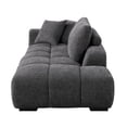 thumbnail image 6 of ACME Chloris Linen Fabric Upholstered Sectional Sofa with Pillows in Gray, 6 of 11