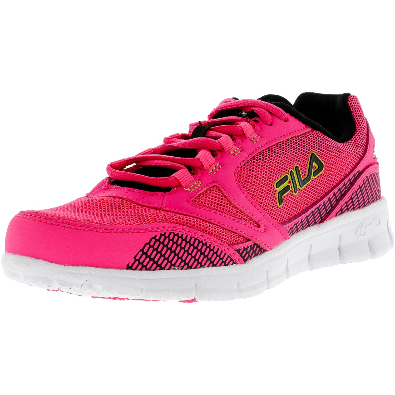 neon pink fila shoes