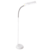 OttLite 13 Watt WingShade Floor Lamp - Living Room, Office, Bedroom | White & Grey