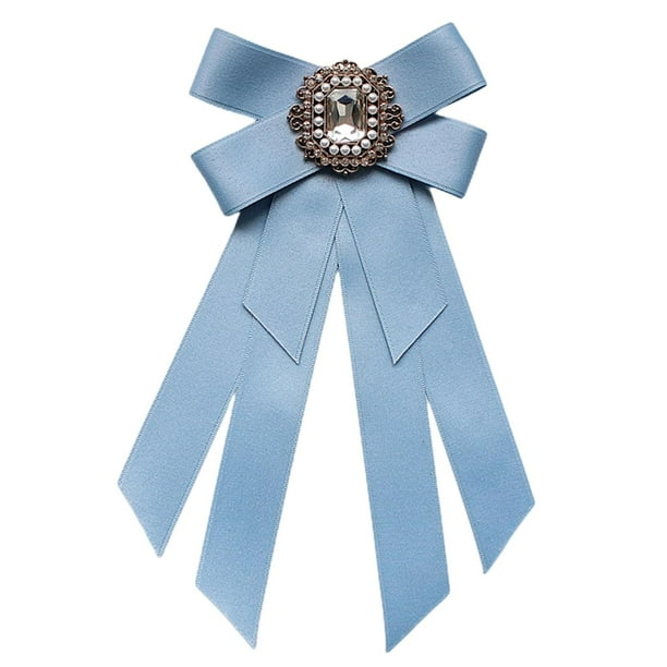 Corbata de lazo para mujer Yinane azul