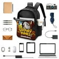 thumbnail image 3 of Looney Tunes Cartoons Backpack 16 Inch Bookbag Casual Daypack Travel Backpacks for Work Hiking Camping, 3 of 6