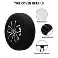 thumbnail image 2 of Bingfone Surreal Brain Tree Spare Tire Cover Weatherproof Universal Wheel Protectors for RV Camper Travel Trailer SUV Truck-17 inch, 2 of 8