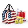 thumbnail image 5 of Sikiie Vintage American Flag Lunch Bag for Women & Men Adult Insulated Lunch Box, Food Lunch Containers Lunch Tote Bags for Work, Travel, Outdoor, 5 of 8