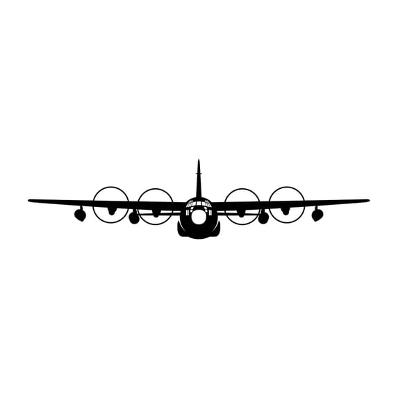 MC-130 Spinning Props Sticker Decal Die Cut - Self Adhesive Vinyl - Weatherproof - Made in USA - Many Color and Sizes - mc130 c-130 c130